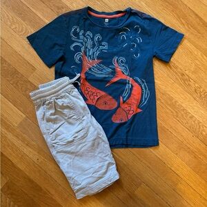 Tea Collection Kids Shorts in Stone